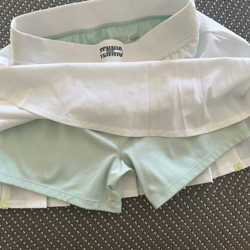 Lacoste Women's White Tennis Skirt - Picture 4 of 8